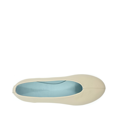 Ginevra - Ekru Deri Barefoot Babet