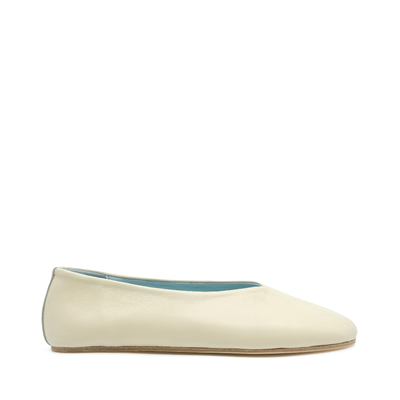 Ginevra - Ekru Deri Barefoot Babet