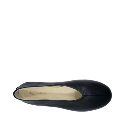 Ginevra - Siyah Deri Barefoot Babet