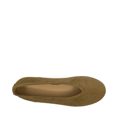 Ginevra - Tütün Rengi Süet Barefoot Babet