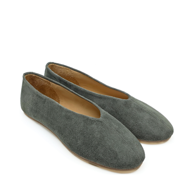 Ginevra - Yeşil Süet Barefoot Babet