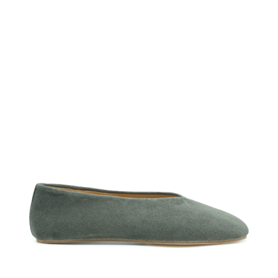 Ginevra - Yeşil Süet Barefoot Babet