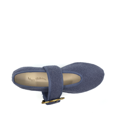 Jane - Koyu Mavi Koton Barefoot Babet