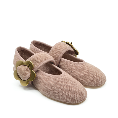 Jane -Gül Kurusu Koton Barefoot Babet