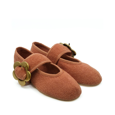 Jane - Kiremit Rengi Koton Barefoot Babet