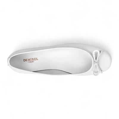 Leila - Beyaz Deri Babet Ayakkabı