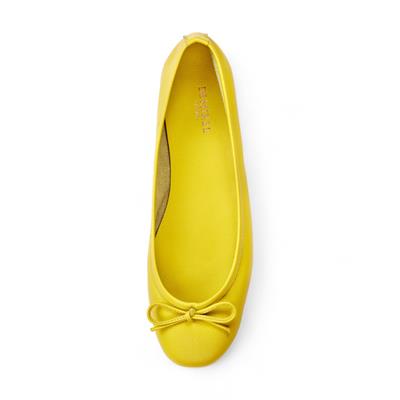 Leila - Sarı Deri Babet Ayakkabı