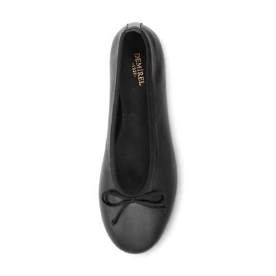 Positano - Siyah Deri Babet Ayakkabı