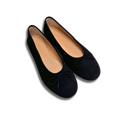 Santa - Siyah Süet Babet Ayakkabı