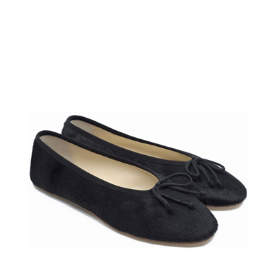 Arno - Siyah Tay Derisi Barefoot Babet