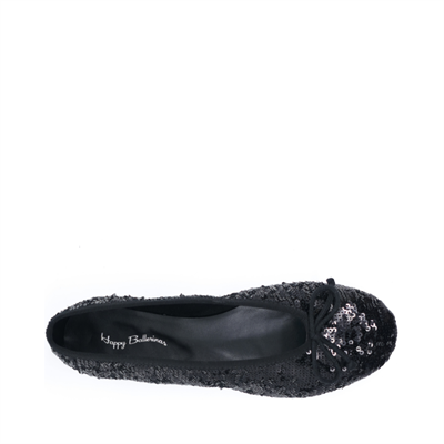 Sophia - Siyah Payet İşlemeli Barefoot Babet