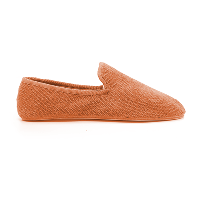 Barbara - Tarçın Rengi  Koton Kumaş Barefoot Loafer Ayakkabı