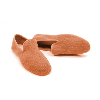 Barbara - Tarçın Rengi  Koton Kumaş Barefoot Loafer Ayakkabı