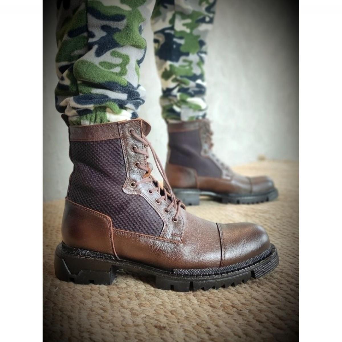  Kunter Model Hakiki Deri Kahve Postal Bot