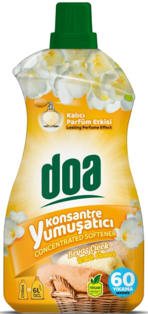 DOA KON. YUMUSATICI 1500ML BEYAZ ÇIÇEK