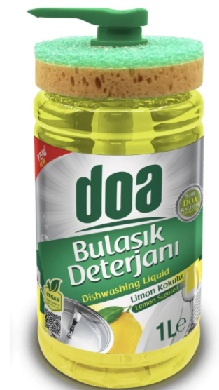 DOA SIVI BULASIK DETERJANI SUNGERLI LIMON 1000ML