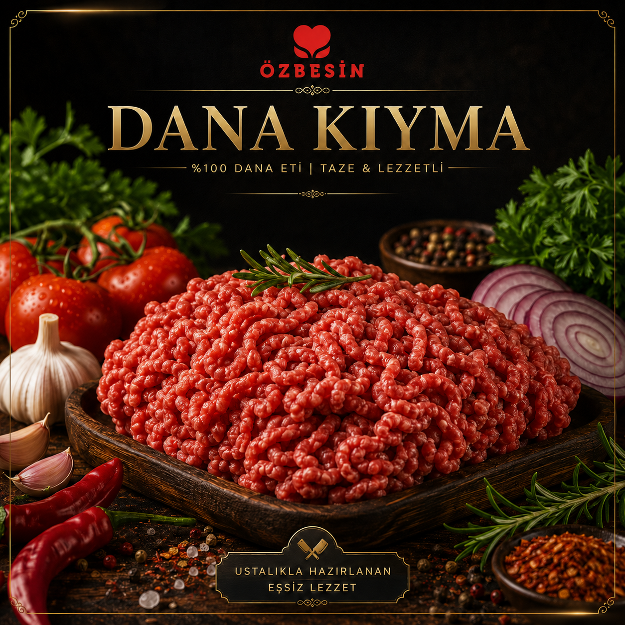 ÖZBESIN DANA KIYMA    *kg
