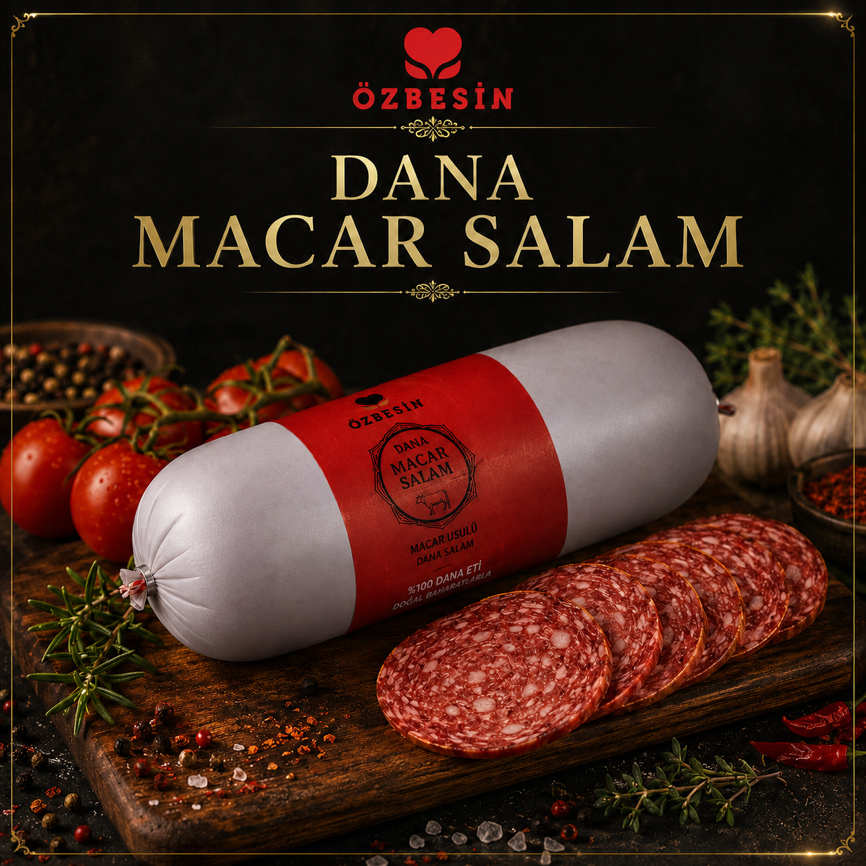 ÖZBESIN DANA MACAR SALAM  *Kg