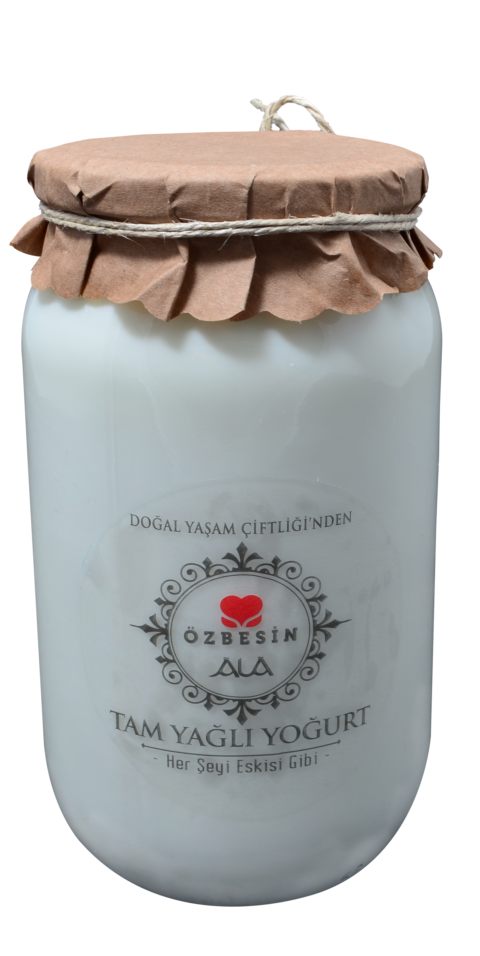 ÖZBESIN TAM YAGLI YOGURT 1000gr CAM KAVANOZ
