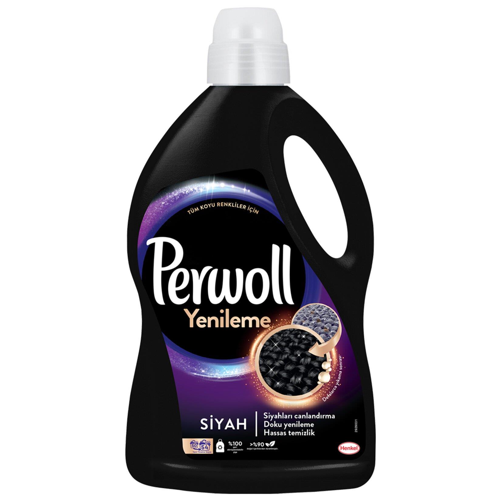 PERWOL SIVI ÇAMASIR DETERJANI 2,97L SIYAH 54 YIKAMA