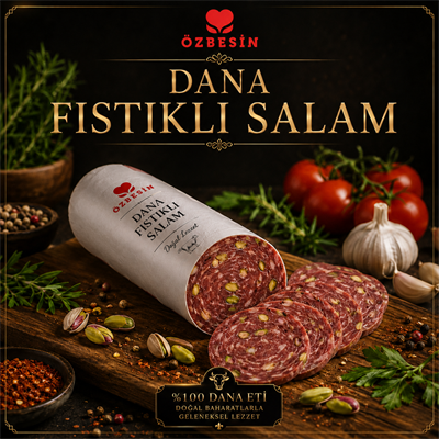 ÖZBESIN DANA FISTIKLI SALAM  *Kg