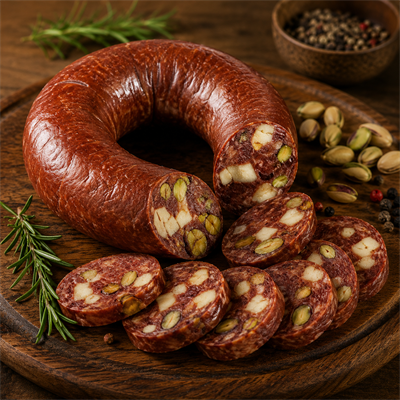 ÖZBESIN GOLD SUCUK ANTEP FISTIKLI HELLIM PEYNIRLI   *kg