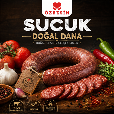 ÖZBESIN SUCUK DOGAL DANA   *kg