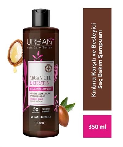 URBAN SAMPUAN 350ml ARGAN OIL&KERATIN 5X