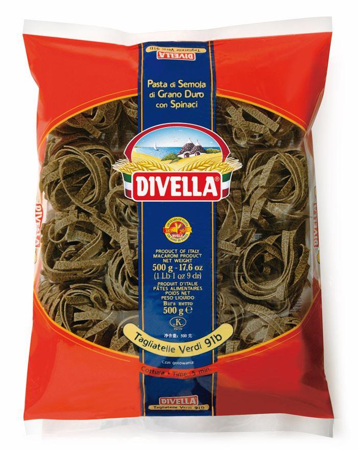 DIVELLA MAKARNA 500g ISPANAKLI TAGLIATELLE
