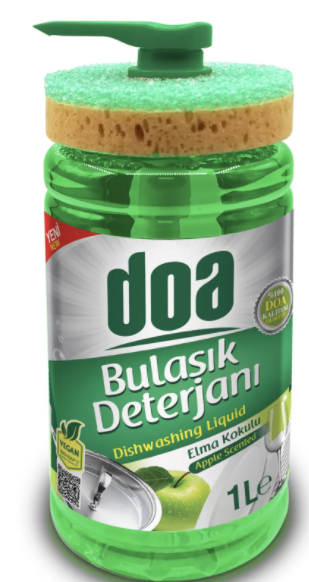 DOA SIVI BULASIK DETERJANI SUNGERLI ELMA 1000ML