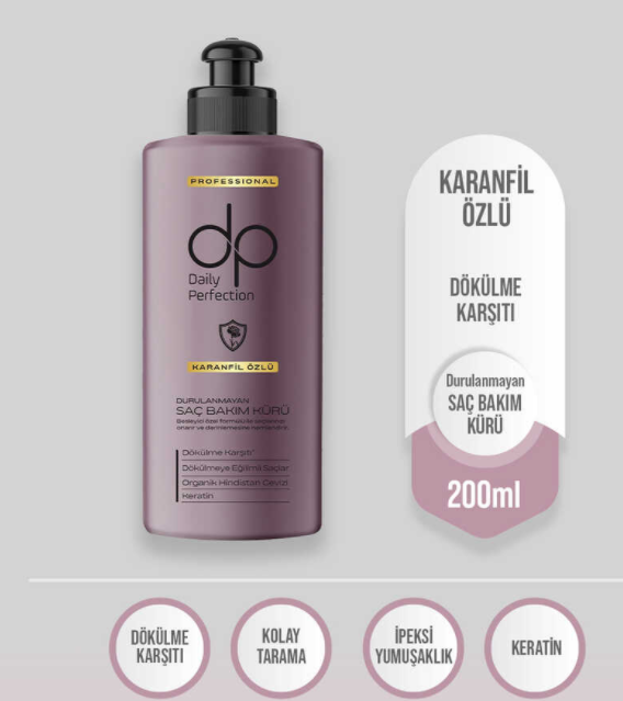 DP SAÇ BAKIM KÜRÜ 200ml KARANFIL ÖZLÜ