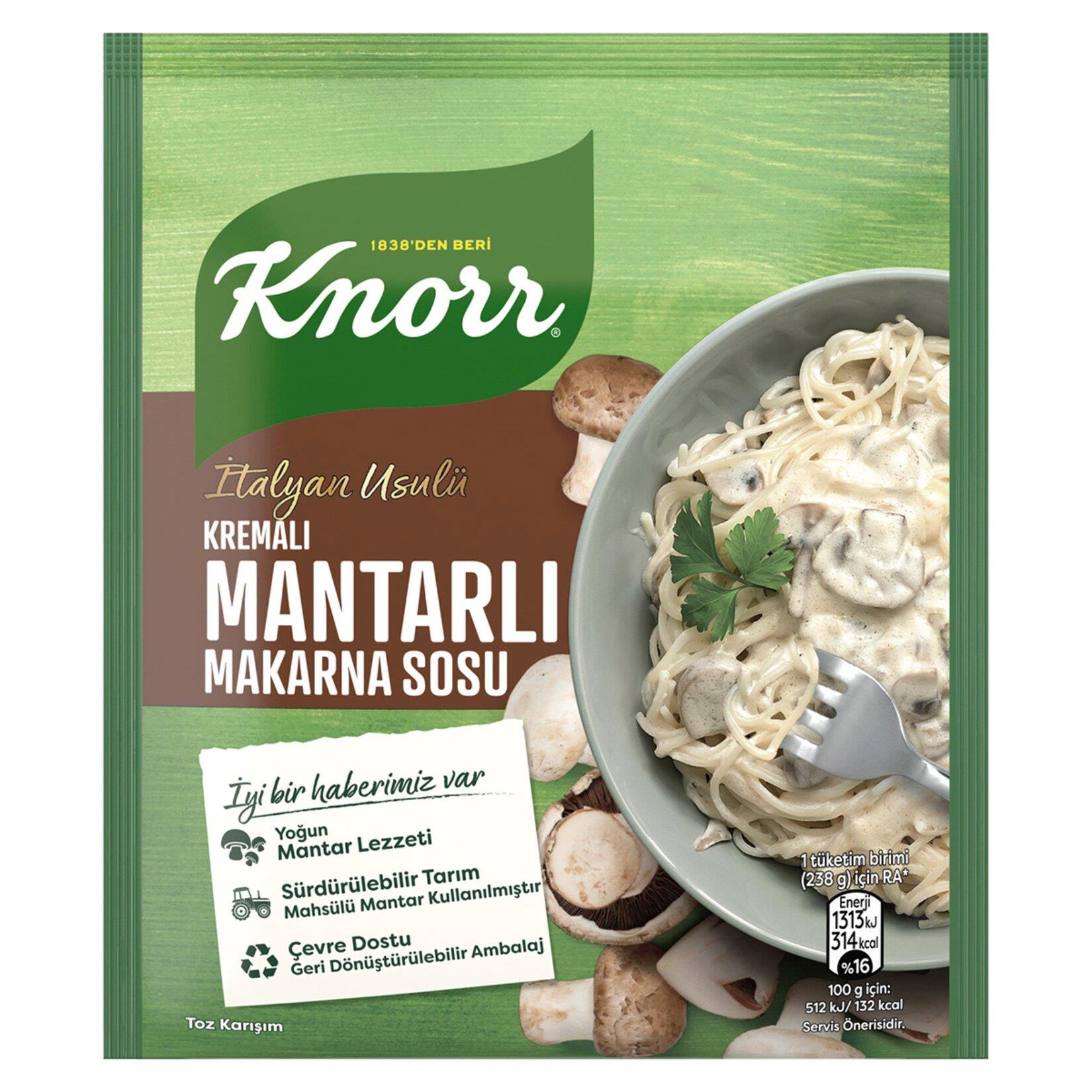 KNORR MAKARNA SOS 52gr KREMA.MANTAR