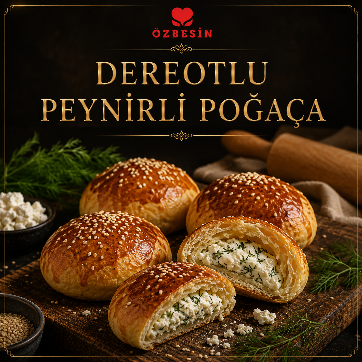 ÖZBESIN DEREOTLU PEYNIRLI POGAÇA   *Kg