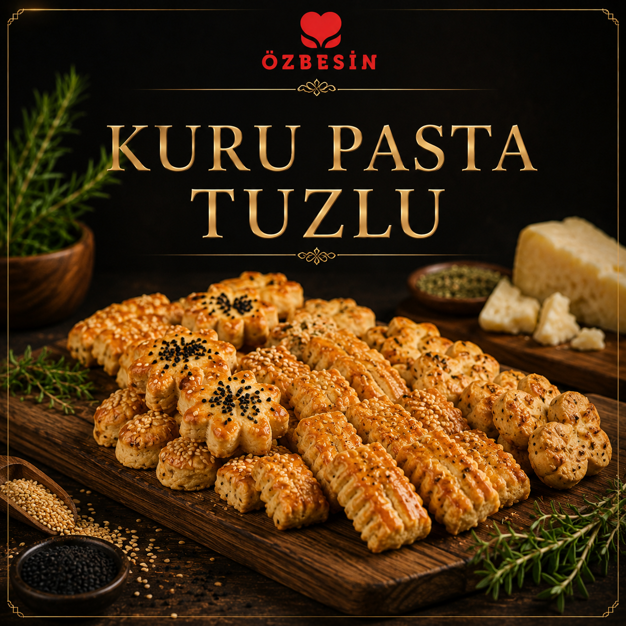 ÖZBESIN KURU PASTA TUZLU  *Kg