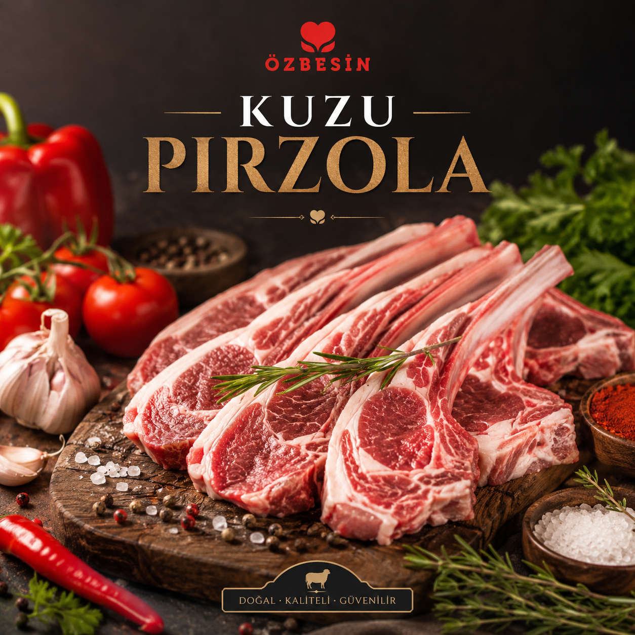 ÖZBESIN KUZU PIRZOLA *kg