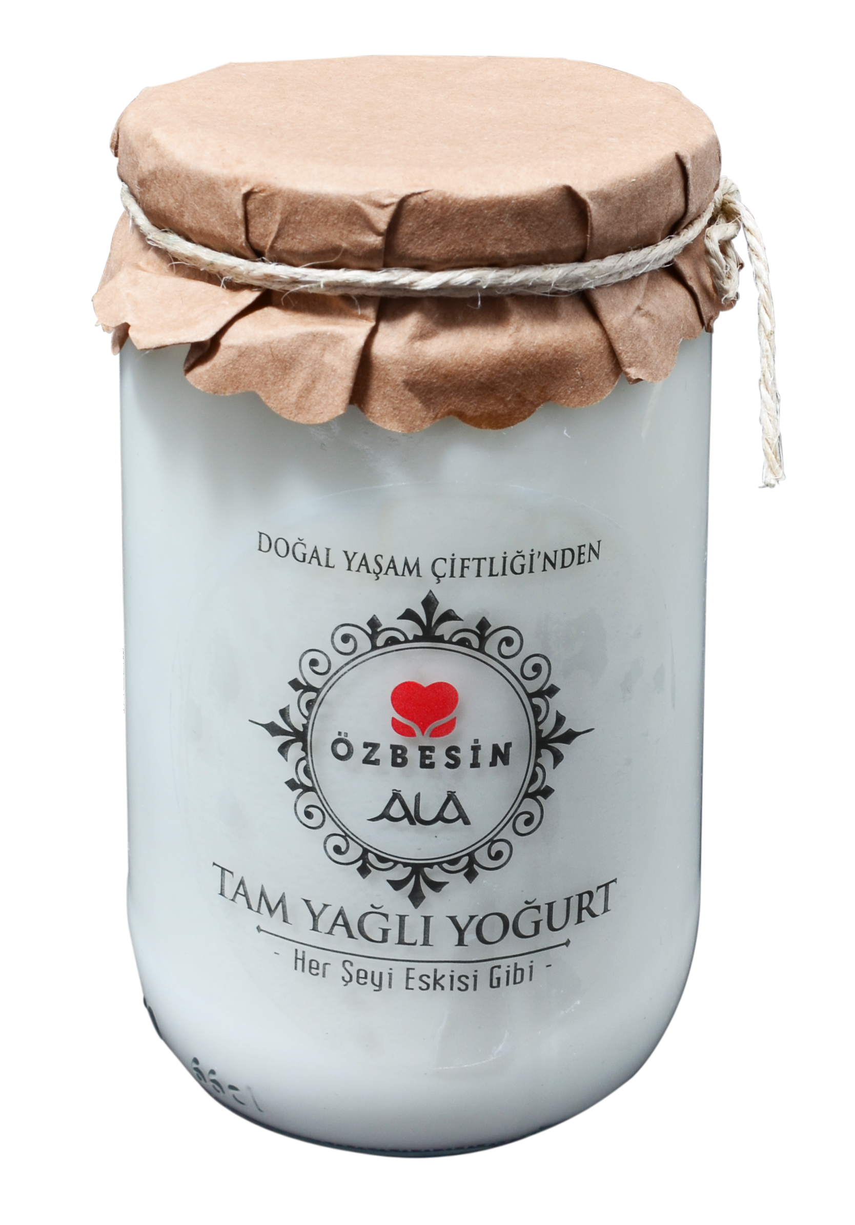 ÖZBESIN TAM YAGLI YOGURT 1000gr CAM KAVANOZ