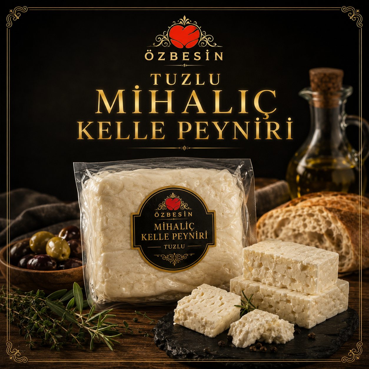 ÖZBESIN TUZLU MIHALIÇ KELLE PEYNIRI  *kg