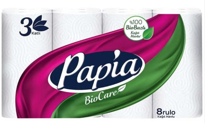 PAPIA BIOCARE HAVLU KAGIT 8LI