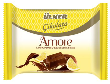 ÜLKER ÇIKOLATA AMORE LIMONLI KARE 54g