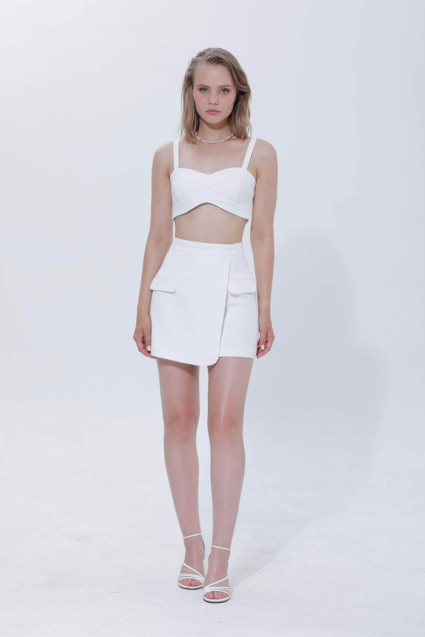 İRENA PARELLİ BRALET ANVELOP ETEK  - EKRU