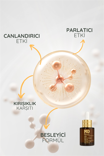 M Beauty Leke Karşıtı Vitamin C,Arbutinli Cilt Aydınlatıcı Serum