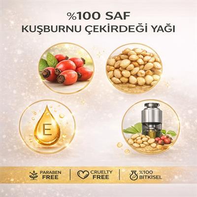 MD Beauty %100 Saf Soğuk Sıkım Kuşburnu Yağı 30 ml