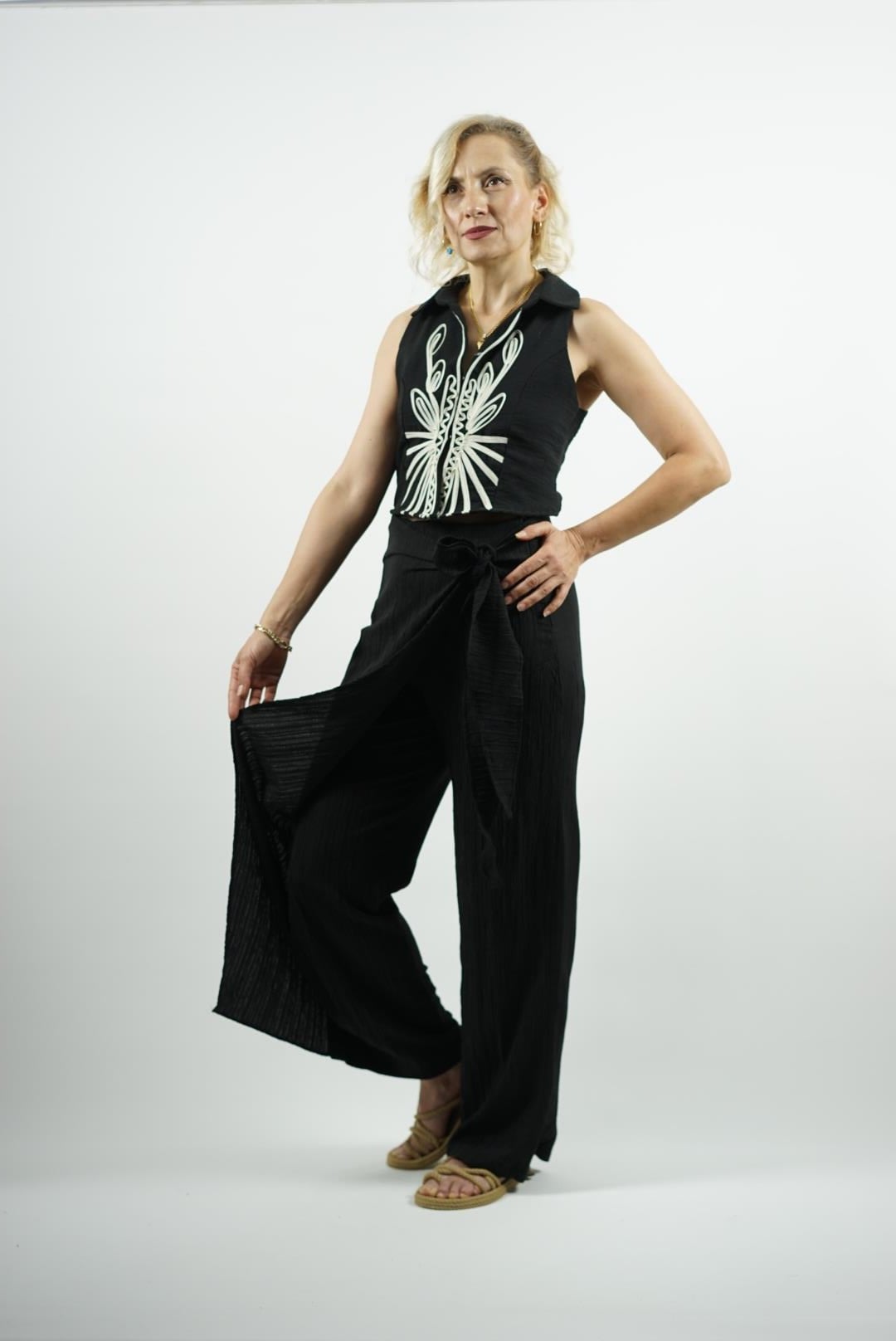 Bağlamalı pantolon