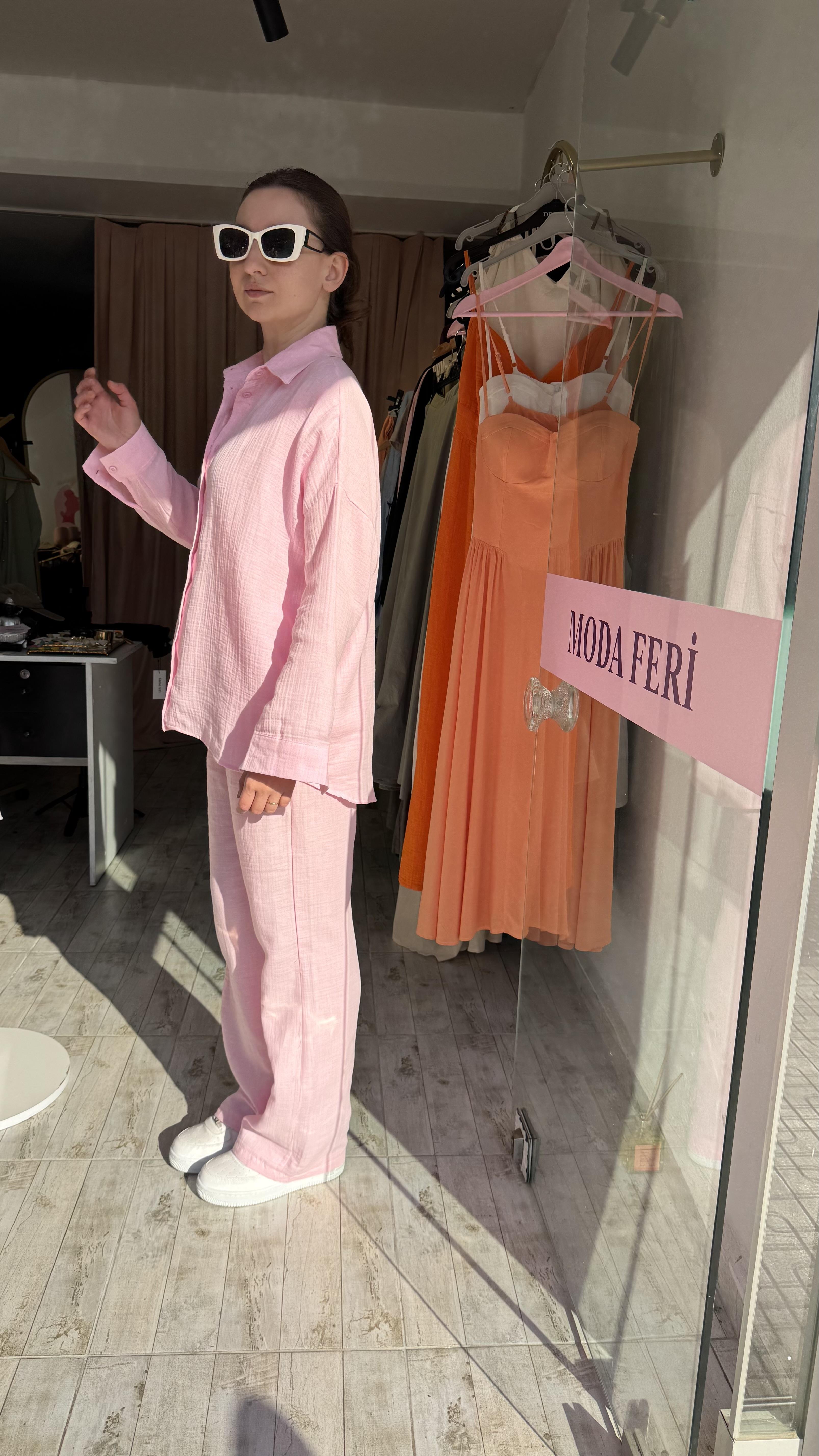 KETEN GÖMLEK PANTOLON TAKIM