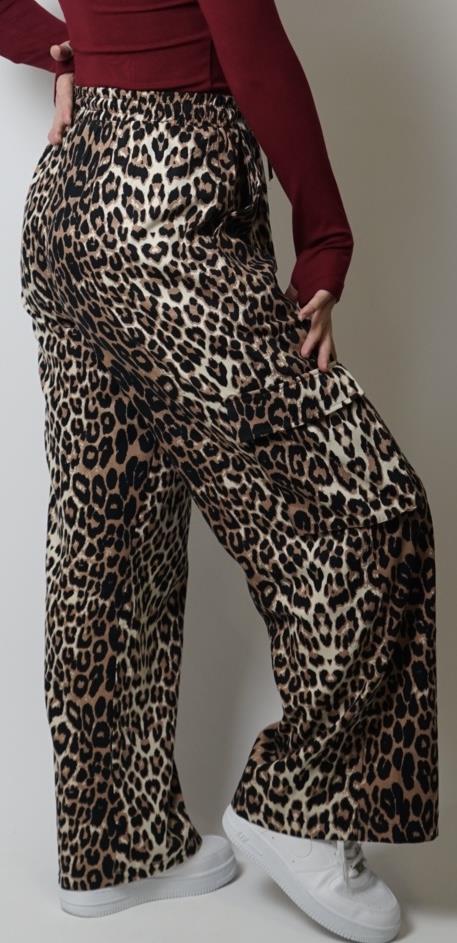 leopar cargo pantolon