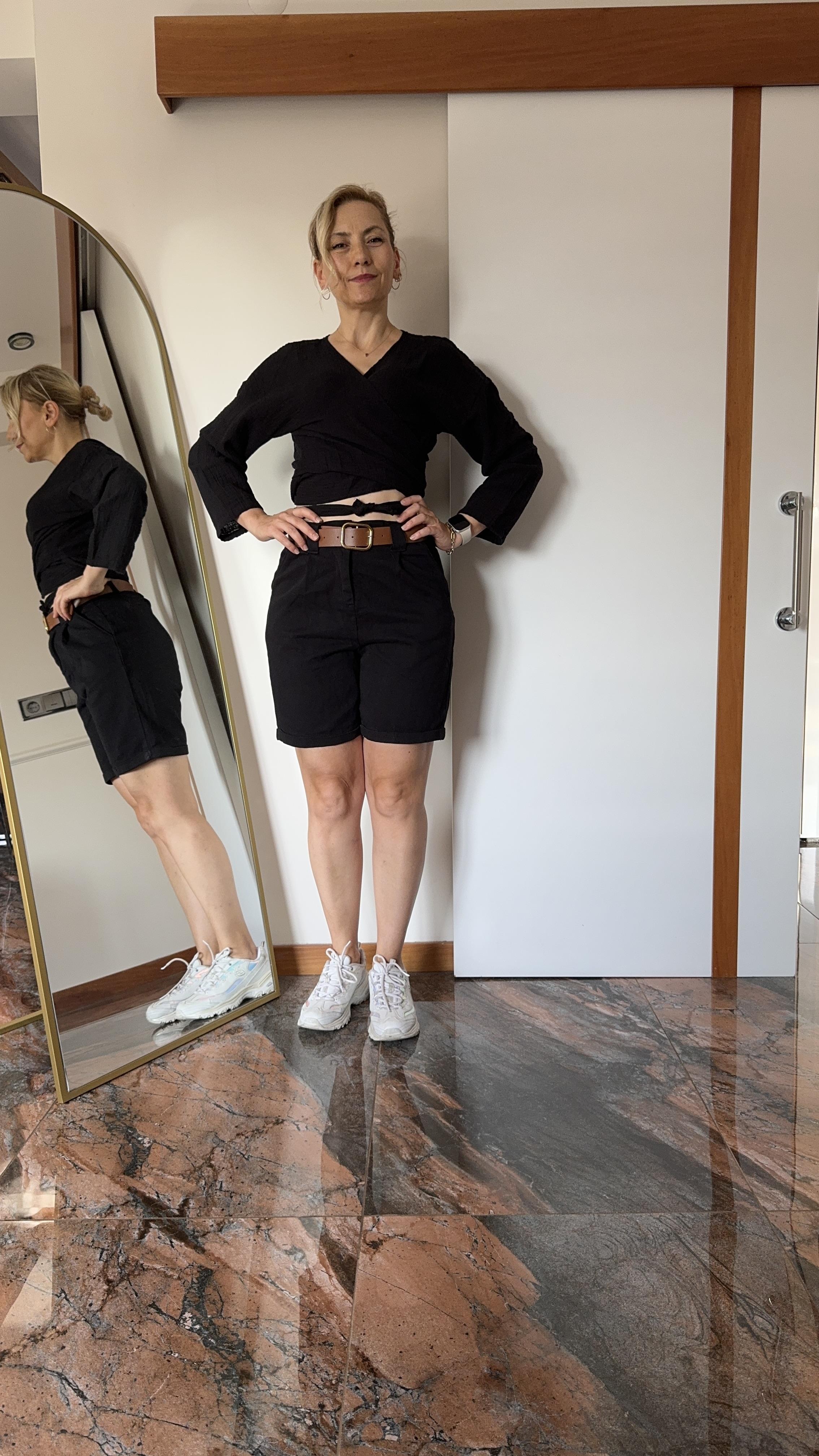 müslin bağlamalı bluz