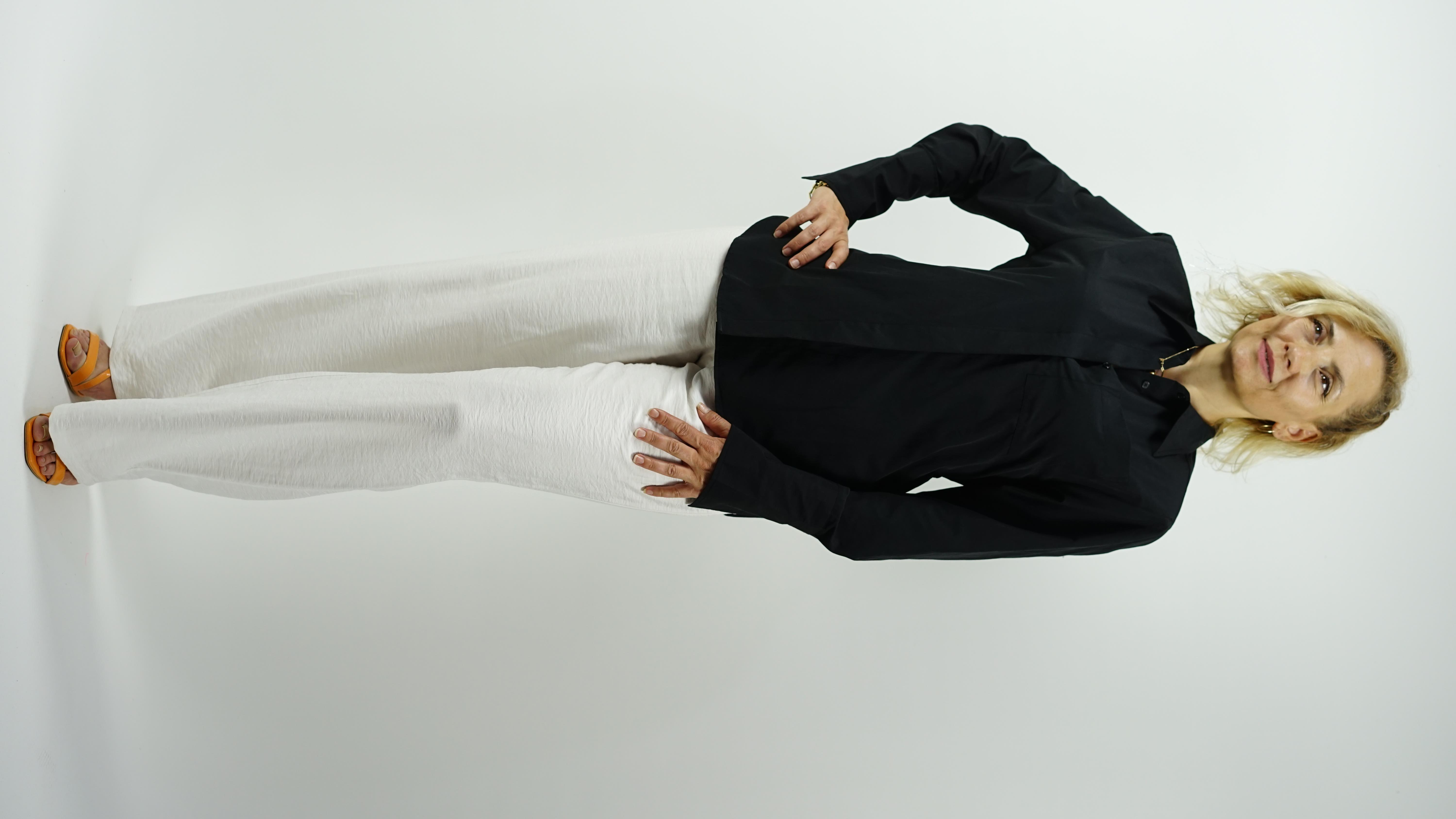 Poplin siyah gömlek