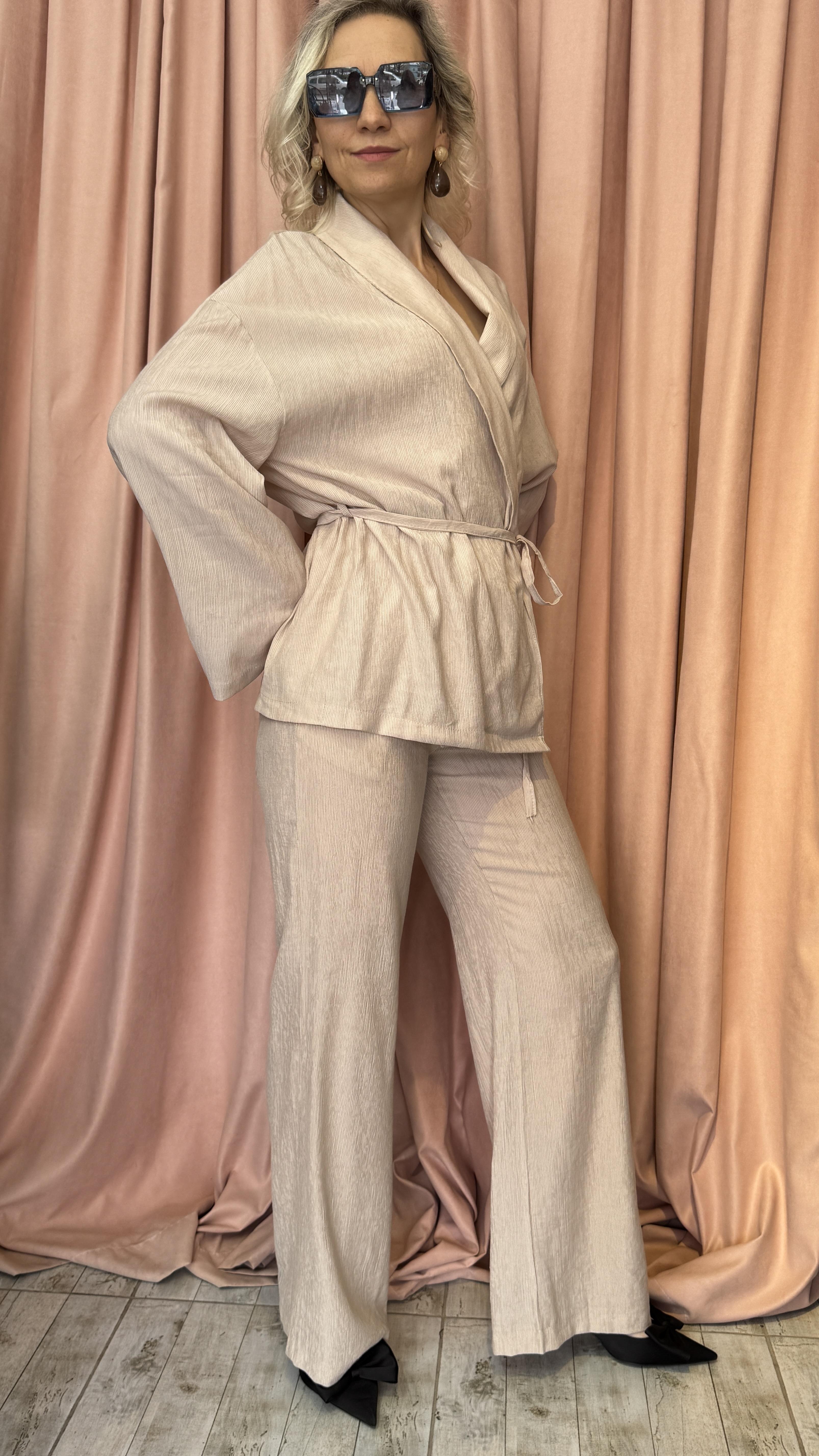 şal yaka kimono takım