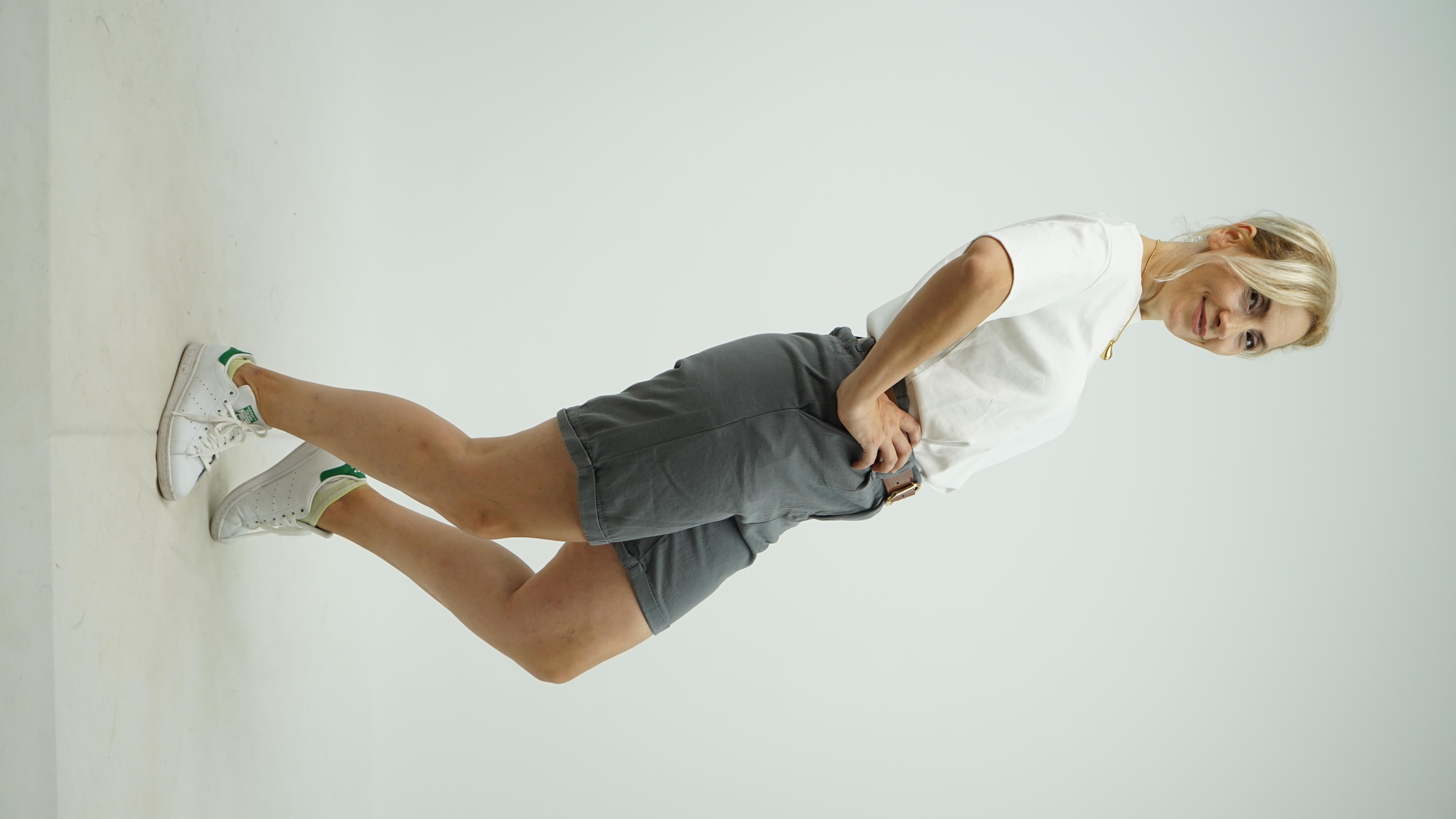 Şehir boy kemerli şort