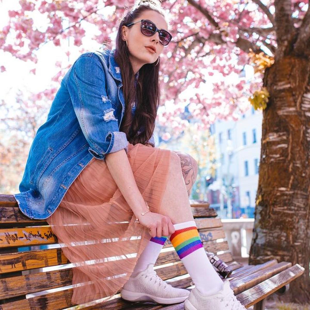 American Socks Rainbow Pride Mid High Socks